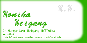 monika weigang business card